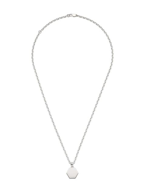 Gucci Collana Trademark In Argento Sterling 